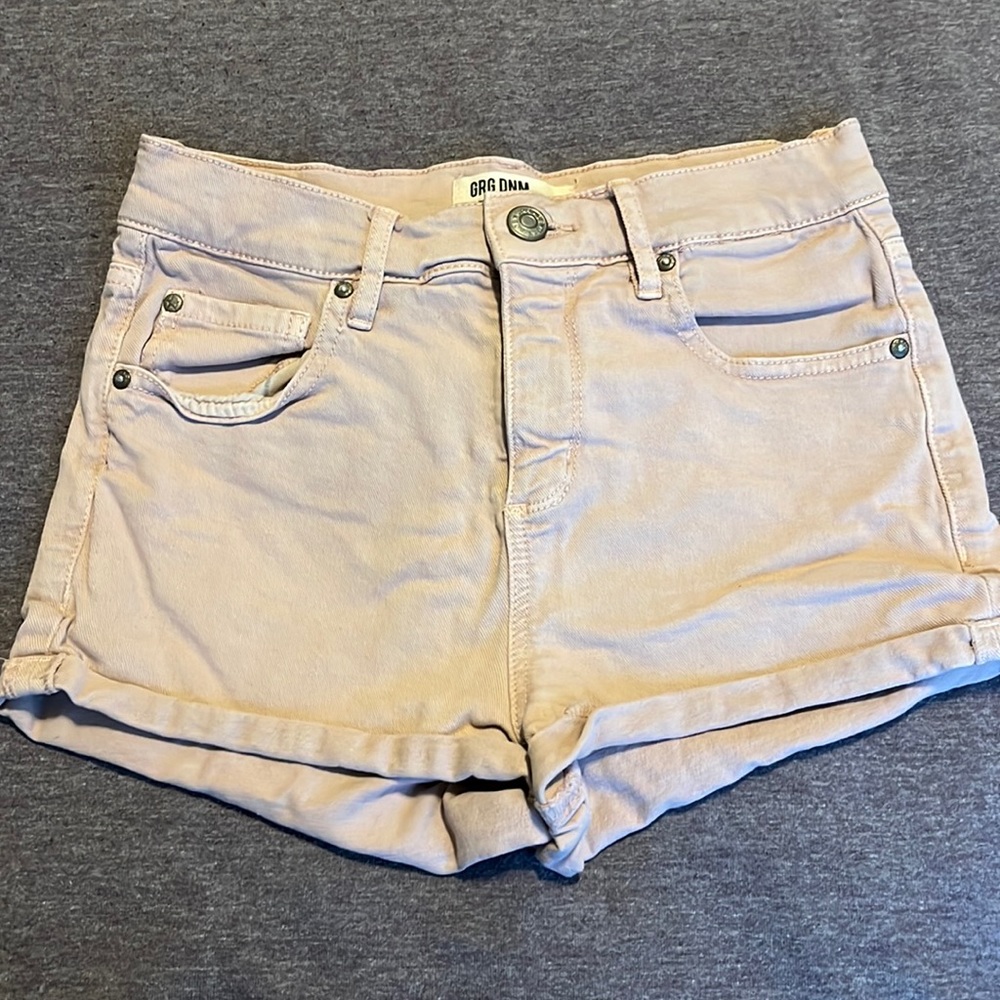 Garage pink high waisted shorts